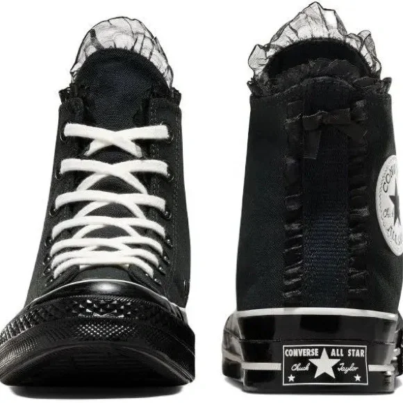 Converse Black Canvas High-Tops - Picture 3 of 7